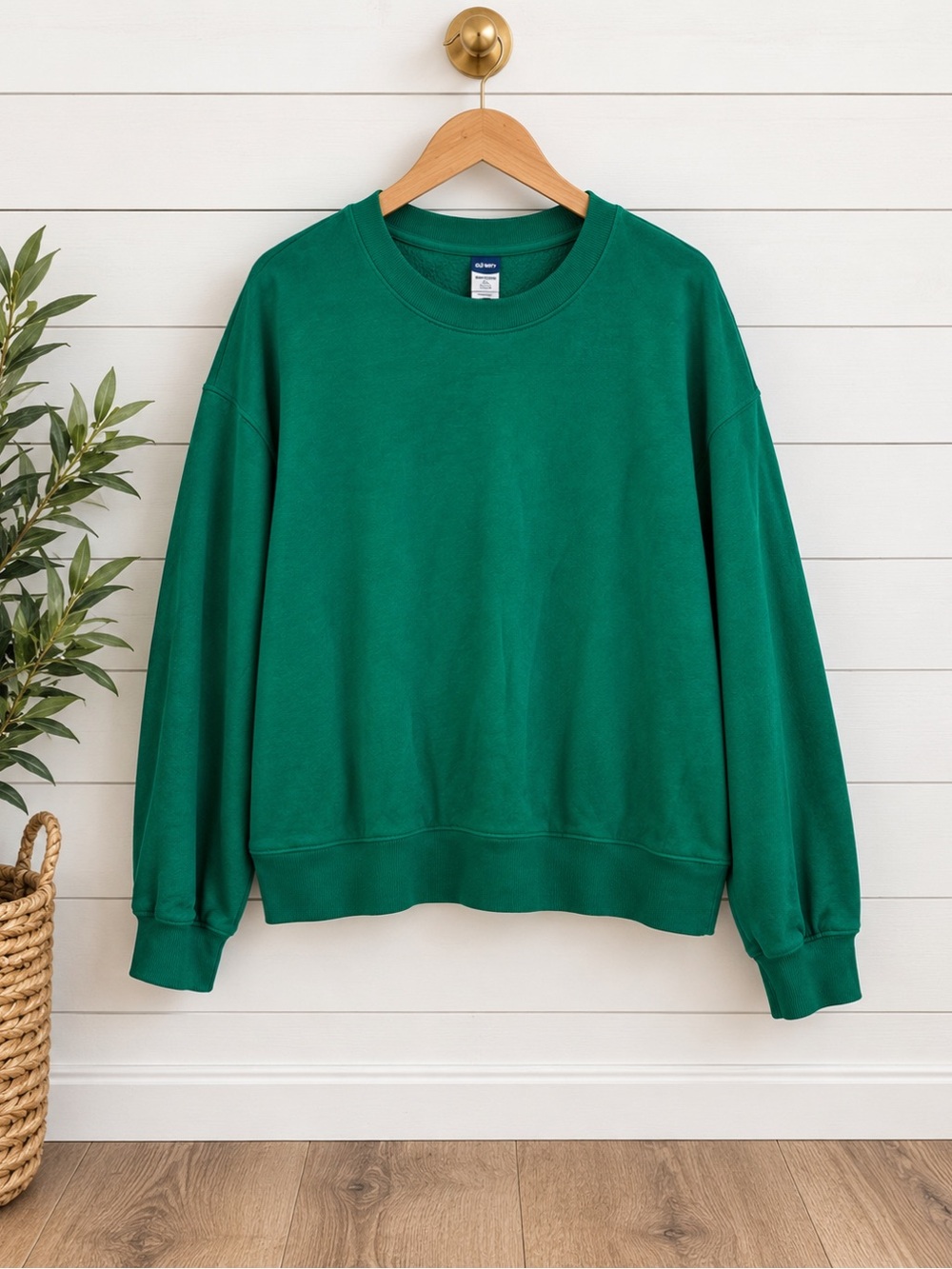 💚 Old Navy Green Crewneck Sweatshirt Size XL Relaxed Pullover
